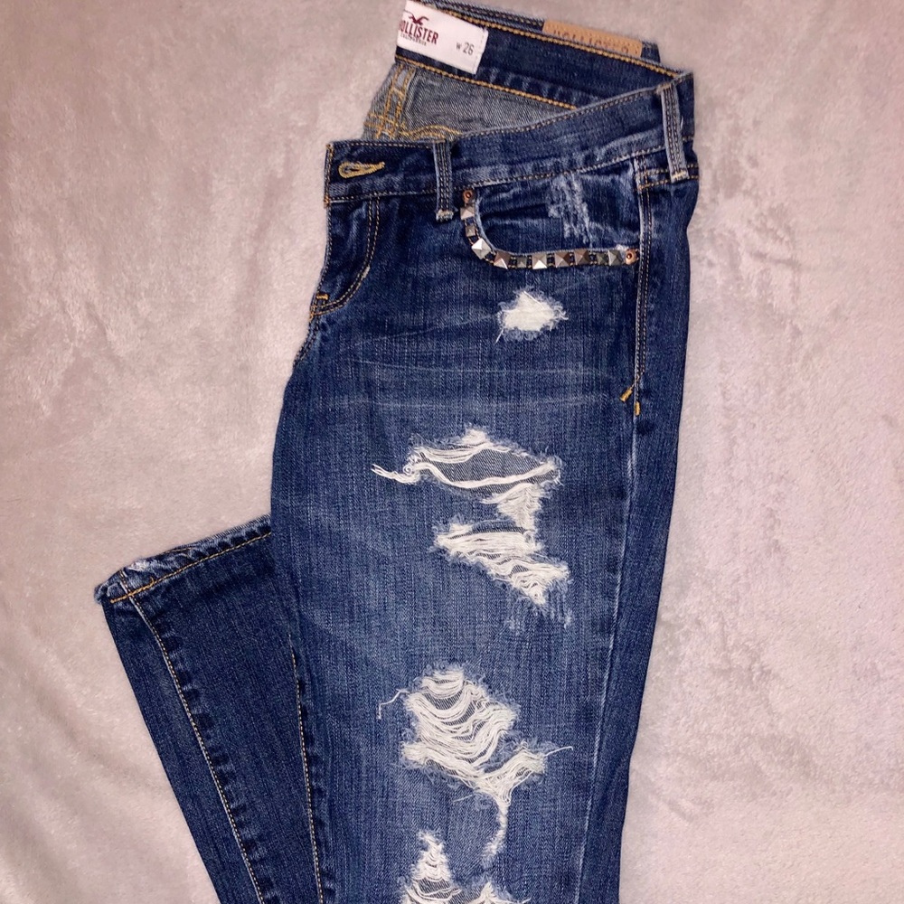 Destroyed Hollister jeans size 3